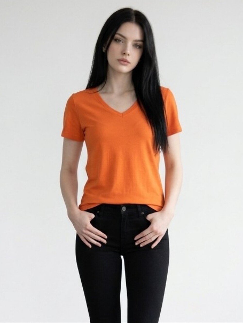EUC Universal Standard Size 4XS Super Soft Orange Petite Rex Tee Tshirt!!